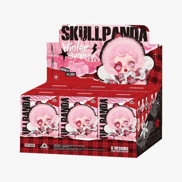 Фигурка POP MART SKULLPANDA Winter Symphony Series Plush Figures / поп март Плюшевая игрушка SKULLPANDA из серии &laquo;Зимняя симфония&raquo;. 1793215 фото