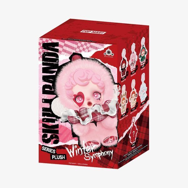 Фигурка POP MART SKULLPANDA Winter Symphony Series Plush Figures / поп март Плюшевая игрушка SKULLPANDA из серии &laquo;Зимняя симфония&raquo;. 1793215 фото