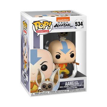 Фігурка Funko Pop! AANG WITH MOMO&nbsp;(Avatar, Nickelodeon) \ Фанко поп Аанг (Аватар: Останній захисник, Нікелодеон) 987798243709 фото