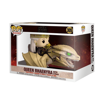 Фігурка Funko POP! QUEEN RHAENYRA WITH SYRAX (HOUSE OF THE DRAGON) Фанко поп Рейніра і Сіракс ( Гра пристолів, Дім дракона) 404783 фото