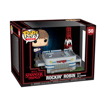 Фігурка Funko POP! Town Rockin' Robin with The Squawk (STRANGER THINGS) \ Фанко поп Робін Баклі (Дивні дива) 678316287 фото