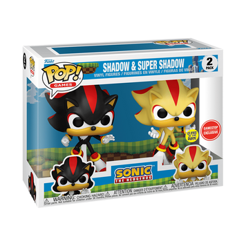 Funko POP! SHADOW & SUPER SHADOW 2-PACK SONIC THE HEDGEHOG 0927506u7 фото