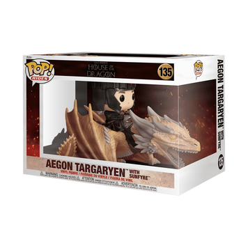 Фігурка Funko POP! Rides Deluxe Aegon Targaryen with Sunfyre (HOUSE OF THE DRAGON) Фанко поп Ейгон Таргарієн з Сонячним драконом (Гра пристолів, Дім дракона) 3761289687 фото