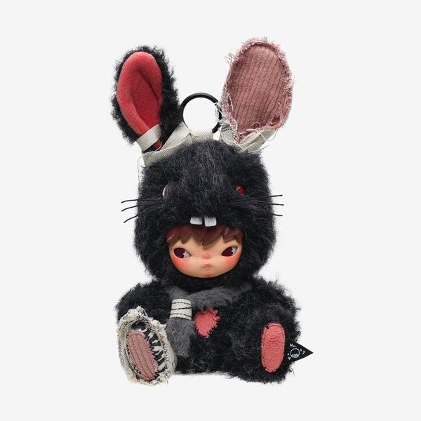 Фигурка &ndash; брелок POP MART Hirono Little Hare Plush Doll Pendant SERIES Figures / поп март Плюшевая кукла-заяц Хироно 6781357613 фото